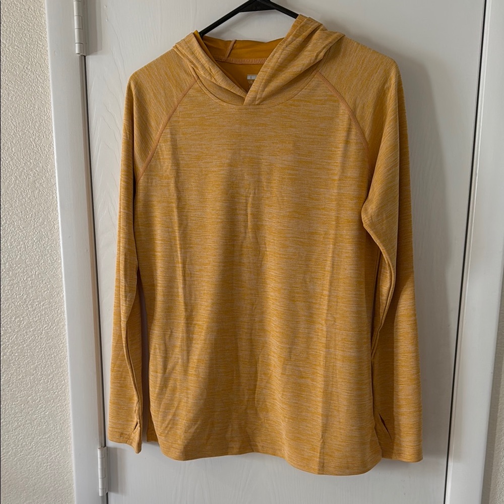 Yellow Hooded Long Sleeve Sun Shirt